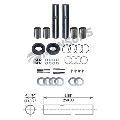 F265849 | KING PIN KIT | Replace KB849