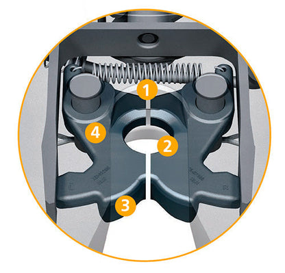 SAF Holland Fifth Wheel Assembly with FW35 top Plate and Brackets | FW35Y800XL00