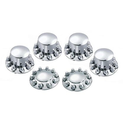 Chrome Axle Cover Kit w/ 33Mm Thread-On Nuts Covers | F247500