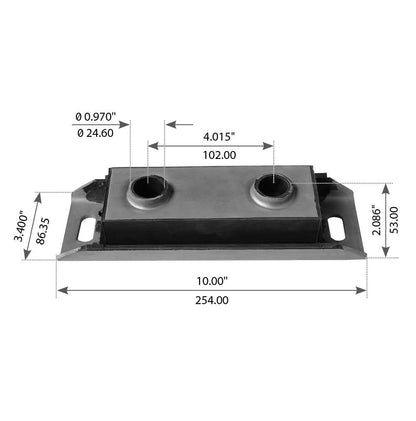 Fortpro Motor Mount for Volvo Heavy Duty Trucks - Replaces 120053207