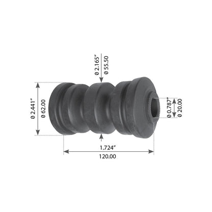 Spring Eye Bushing Compatible with Volvo/White F6/F7/FE6/FE7/FL616-619 - (3027227)